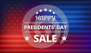 Presidents Day Sale vector background photo