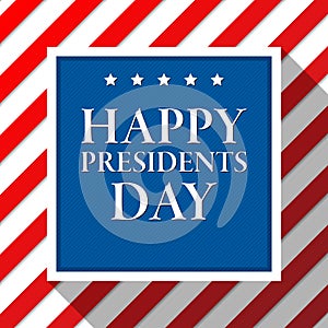 Presidents day vector background. Colors of american flag. USA patriotic template. Illustration with stripes and stars