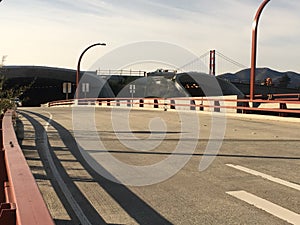 Presidio Parkway, the former Doyle Drive, leading to the Golden Gate Bridge, 1. photo