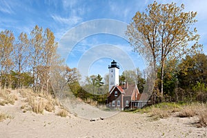 Presque Isle lighthouse, built in 1872 photo