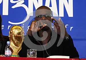 Press conference of Lilian Thuram