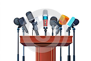 Press Conference Podium