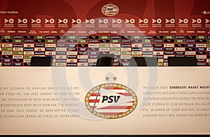 Press conference room PSV Eindhoven