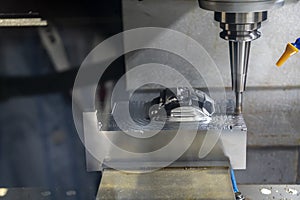 The press die manufacturing process by CNC milling machine with radius  end mill tool
