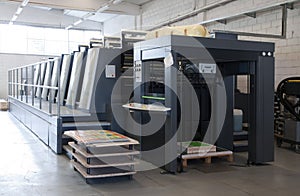 Press printing - Offset machine photo