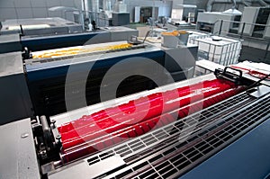 Press printing - Offset machine (detail Ink)