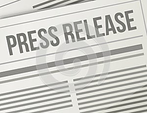 Press release closeup illustration design graphic