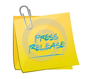 press release memo post illustration