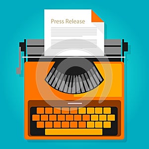 Press release news paper publication illustration concept symbol