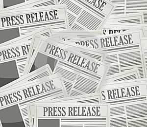 press release newspaper illustration design