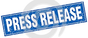 Press release square stamp