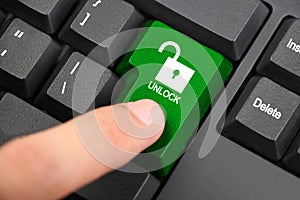Press Unlock Button