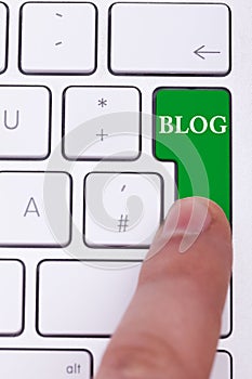 Pressing the blog button on keyboard