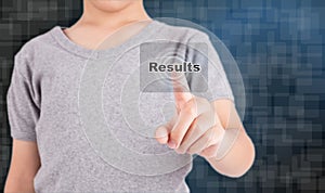 Pressing results button on virtual screens