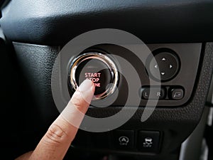 Pressing Start Stop Engine Button