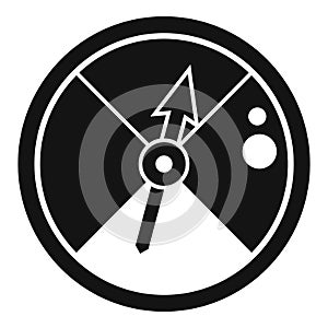 Pressure barometer icon, simple style