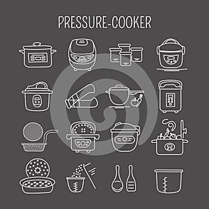 Pressure cookers set