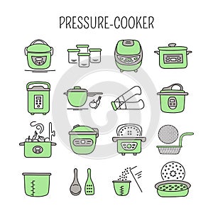 Pressure cookers set