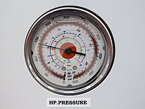 Pressure gage thermometer in reverse osmosis system control pa