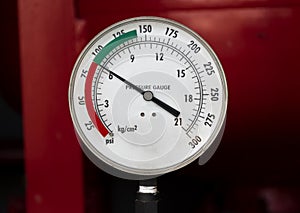 Pressure gauge for fire suppression system