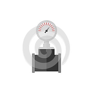 Pressure gauge icon, Manometer icon, Pressure meter