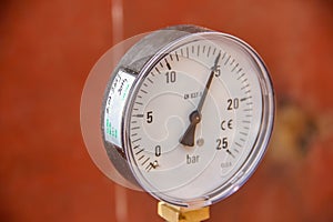 Pressure gauge, manometer 25 bar