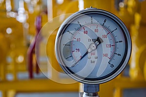 Pressure gauge natural gas photo