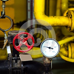 Pressure gauges and valves