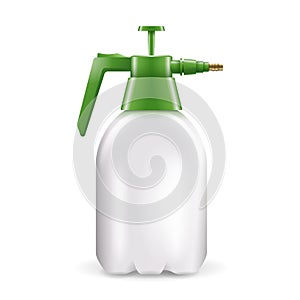 Pressure Hand garden sprayer for plants on a white background