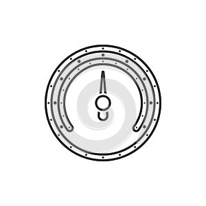 pressure indicator icon vector