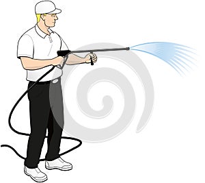 Pressure Power Soft Washing Clip Art