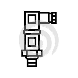 pressure sensor module line icon vector illustration photo