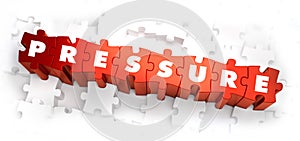 Pressure - Text on Red Puzzles.