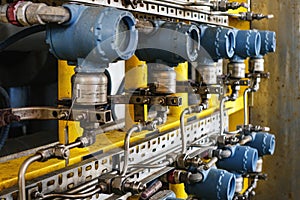 Pressure transmitter, and temperature transmitter for measurement and monitor data of oil and gas process