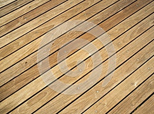 Pressure treated wood deck