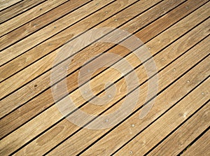 Pressure treated wood deck photo