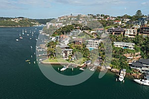 Prestige waterfront houses at Seaforth, Australia