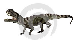 Prestosuchus dinosaur roaring - 3D render