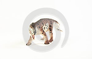 Prestosuchus , dinosaur on white background