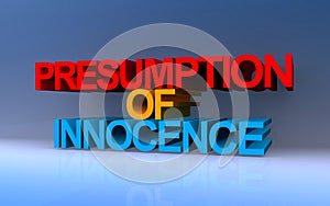 presumption of innocence on white paper