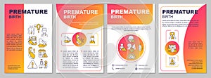 Preterm birth brochure template photo