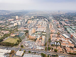 Pretoria skyline with downtown in a second plan, South Africa