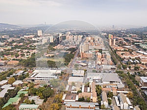 Pretoria skyline with residential area in first plan, South Africa