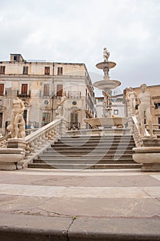 Pretoria square with the marble fountain