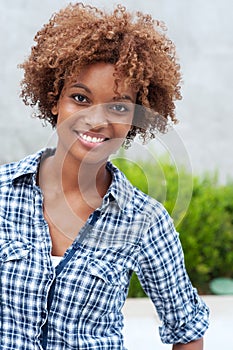 Pretty african american college student