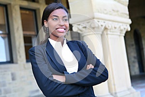 Pretty African University Student