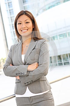 Pretty Asian Business Woman photo