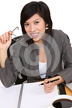 Pretty Asian Business Woman