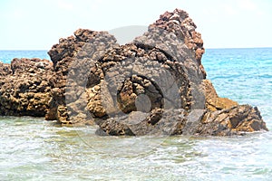 Pretty Beach rock in Havelock Islands