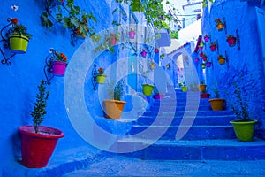 Pretty blue town in Morocco